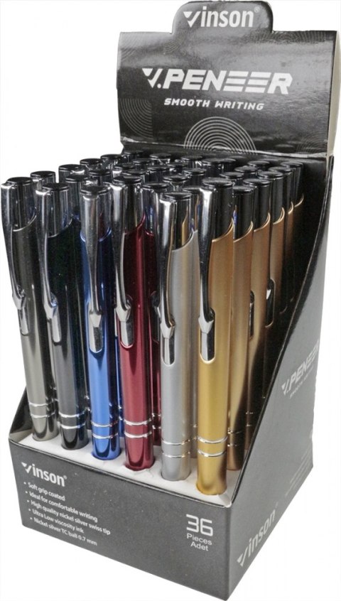 PIONEER HYBRID PEN BLUE DISPLAY 36 PCS. VINSON