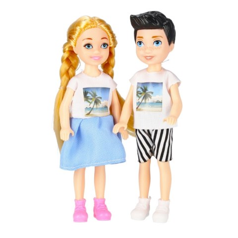 DOLL 15 CM WITH ACCESSORIES IN CLOTHES 2 PCS. MEGA CREATIVE 471572