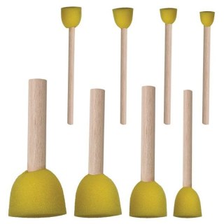 SPONGE BRUSHES 1 1.5 2 2.5 3 4CM 8 PCS. TITANUM CRAFT-FUN SERIES 20SL1201