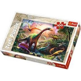 PUZZLE 100 PIECES THE WORLD OF DINOSAURS TREFL 16277 TR