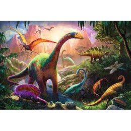 PUZZLE 100 PIECES THE WORLD OF DINOSAURS TREFL 16277 TR