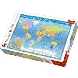 PUZZLE 2000 PIECES POLITICAL MAP OF THE WORLD TREFL 27099