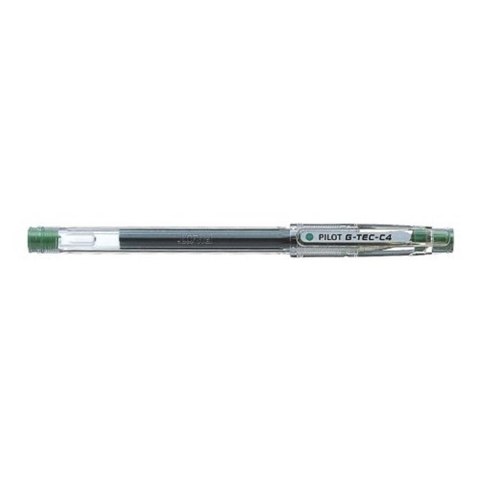 GEL FINE PEN G-TEC C4 GREEN PACK OF 12 PCS.