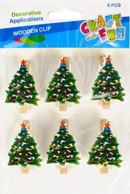 WOODEN CLIPS CHRISTMAS TREE CRAFT WITH FUN 480394