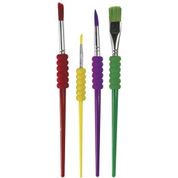 BRUSHES WITH GRIP SET OF 4 PCS FLAMINGO PS-05