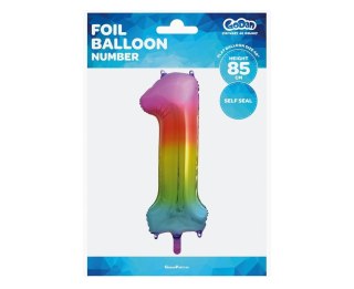 FOLLOW BALLOON 85CM 1 RAINBOW GO PBH GODAN