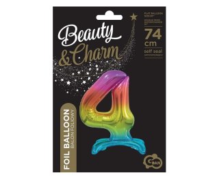 B&C FOIL BALLOON STANDING 4, RAINBOW, 74 CM BC-AST4 GODAN