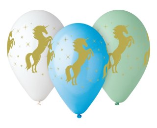 PREMIUM BALLOON 13"HEL UNICORN ZLO PBH OP5PCS GODAN