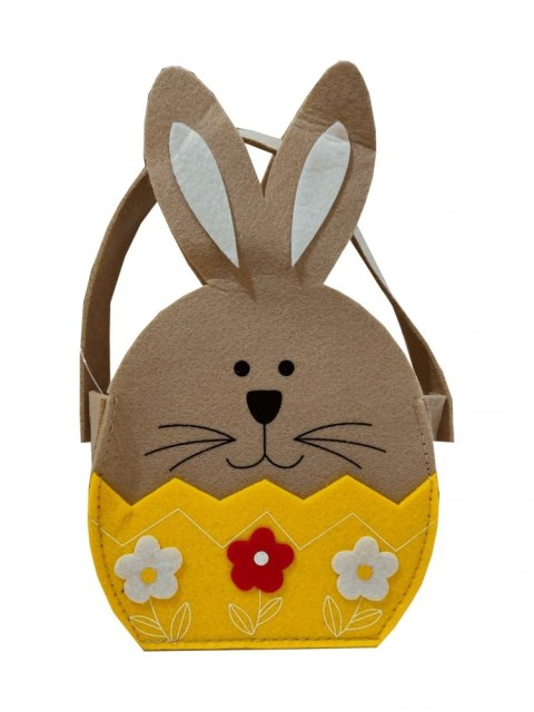 EASTER DECORATION BASKET FELT BUNNY ARPEX WK7491 ARPEX