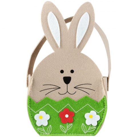 EASTER DECORATION BASKET FELT BUNNY ARPEX WK7491 ARPEX