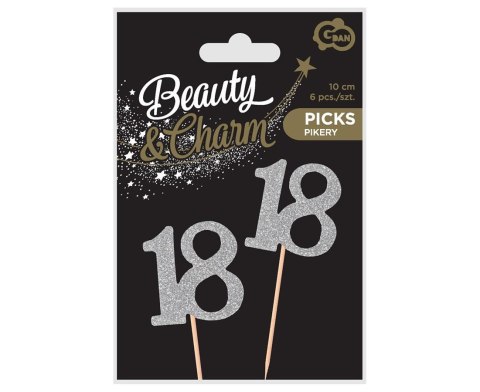 PIKER B&C 18, SILVER, 6 PCS. GODAN