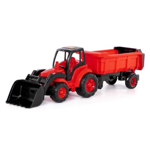 TRACTOR WITH BUCKET AND SEMI-TRAILER 85 CM WADER POLESIE 0438 POLESIE