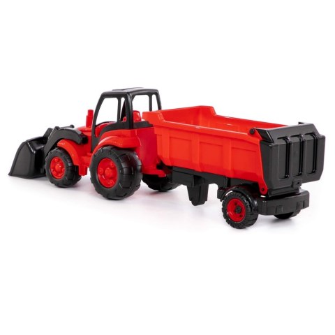 TRACTOR WITH BUCKET AND SEMI-TRAILER 85 CM WADER POLESIE 0438 POLESIE