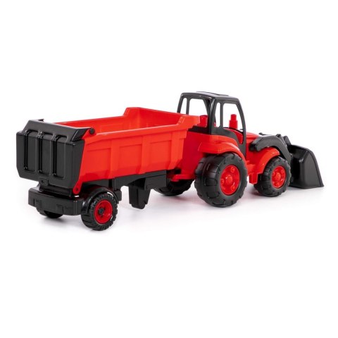 TRACTOR WITH BUCKET AND SEMI-TRAILER 85 CM WADER POLESIE 0438 POLESIE