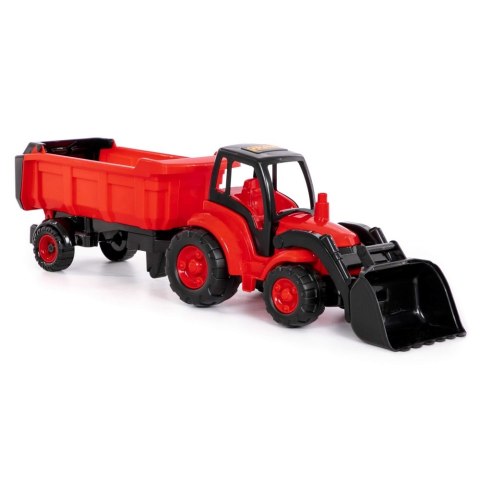 TRACTOR WITH BUCKET AND SEMI-TRAILER 85 CM WADER POLESIE 0438 POLESIE