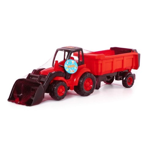 TRACTOR WITH BUCKET AND SEMI-TRAILER 85 CM WADER POLESIE 0438 POLESIE