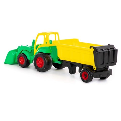 TRACTOR WITH BUCKET AND SEMI-TRAILER 85 CM WADER POLESIE 0438 POLESIE