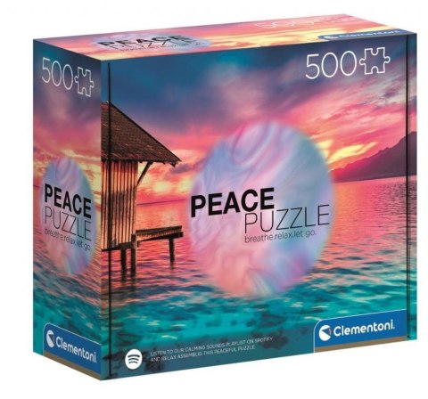 PUZZLE 500 PIECES HQC PEACE LIVING CLEMENTONI 35120 CLEMENTONI