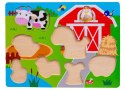 WOODEN FARM Jigsaw Puzzle 8 Pieces. SMILY PLAY SPW83605AN