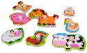 WOODEN FARM Jigsaw Puzzle 8 Pieces. SMILY PLAY SPW83605AN