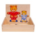 WOODEN PUZZLE BEARS 2 FOL SMILY PLAY SPW83595AN
