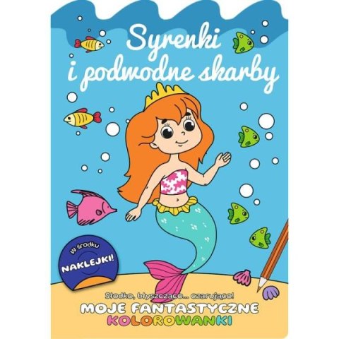 EDUCATIONAL BOOKLET B5 MERMAIDS AND UNDERWATER TREASURES TREFL STICKERS 66492 TR