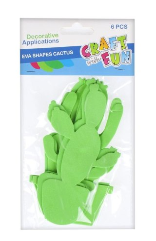 DECORATIVE ORNAMENTS FOAM CACTUS CRAFT WITH FUN 426037