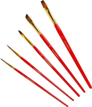 ART BRUSHES 5 PCS. FLAMINGO LINE