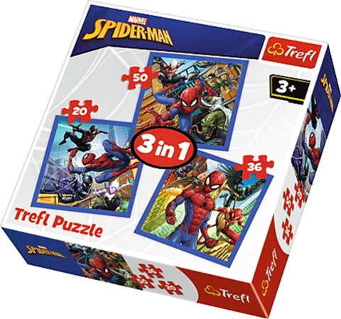 PUZZLE 3IN1 SPIDER POWER OF TREFL 34841