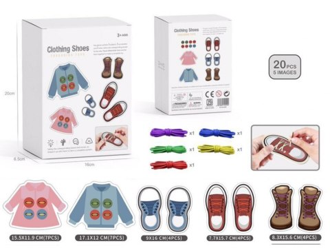 SET KREAT LEARNING LACING 16X20X7 SHOES