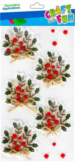 STICKERS CHRISTMAS 3D BRANCHES CRAFT WITH FUN 501771 CRAFT WITH FUN
