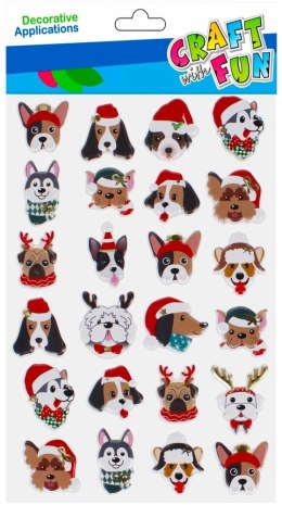 STICKERS CHRISTMAS ANIMALS IN HAT CRAFT WITH FUN 501876 CRAFT WITH FUN