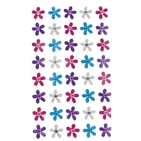 STICKERS FLOWERS GLITTER CRAFT WITH FUN 501872 CRAFT WITH FUN