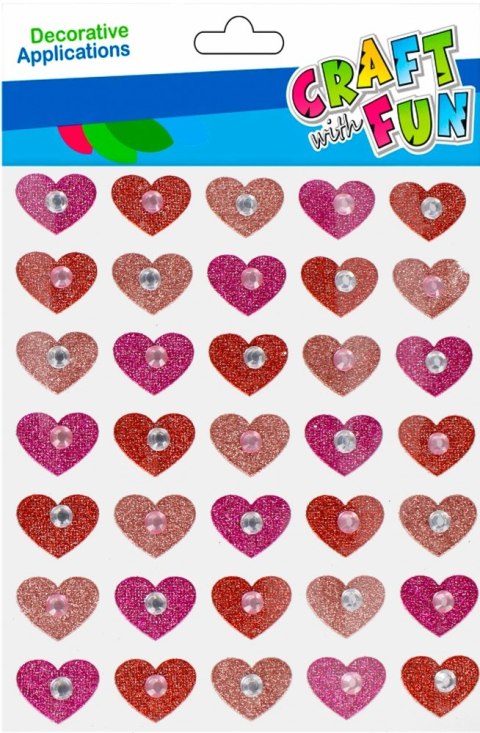 STICKERS HEART GLITTER CRAFT WITH FUN 501869 CRAFT WITH FUN