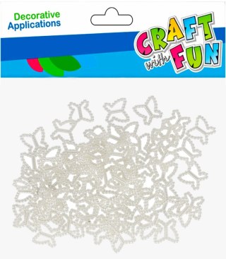 DECORATIVE PEARL BUTTERFLIES CRAFT WITH FUN 501925 CRAFT WITH FUN