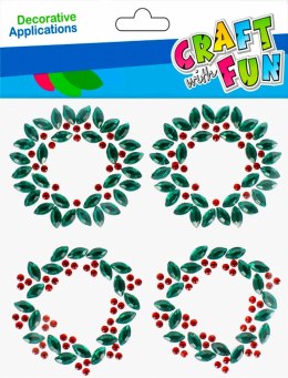 DECORATION SELF-ADHESIVE CHRISTMAS CRYSTALS ORNAMENT CRAFT WITH FUN 501890 CRAFT WITH FUN