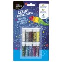 LOOSE GLITTER WITH SEQUINS MIX OF COLORS PACK OF 10 PCS. KIDEA CB10KA DERFORM