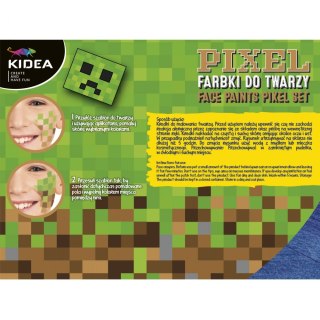 FACE PAINTS 8 COLORS WITH ACCESSORIES PIXEL KIDEA FDTZPKA DERFORM