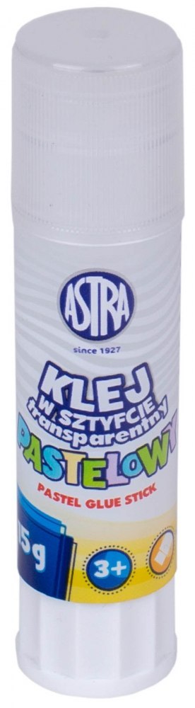 GLUE STICK 15G PASTEL TRANSPARENT PUD A 24 ASTRA 401121001