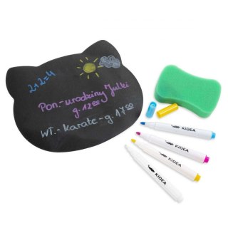 CHALK MARKER 4 COLORS WITH MAGNETIC BOARD KIDEA ZMKTMKA DERFORM