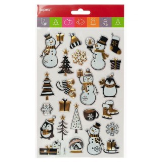 3D CHRISTMAS STICKERS 14X25 CM GLAMOR ARPEX NO.1383 ARPEX