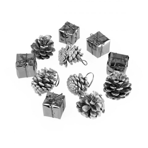 CHRISTMAS TREE DECORATION GIFT/COINE SILVER PACK.12 PCS. ARPEX BN6028 ARPEX