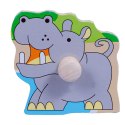 ANIMALS WOODEN PUZZLE 10 PCS. FOL SMILY PLAY SPW83596AN