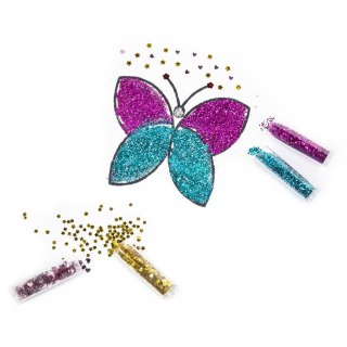 LOOSE GLITTER WITH SEQUINS MIX OF COLORS PACK OF 10 PCS. KIDEA CB10KA DERFORM