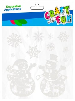 WINDOW DECALS CHRISTMAS SNOWMANS CRAFT WITH FUN 501425 CRAFT WITH FUN