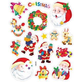 CHRISTMAS BIG STICKERS 15 PCS. TITANUM CRAFT-FUN SERIES HASTA