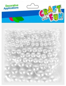 DECORATIVE PEARL BEADS PACK 36 PCS. CRAFT WITH FUN 501445 CRAFT WITH FUN