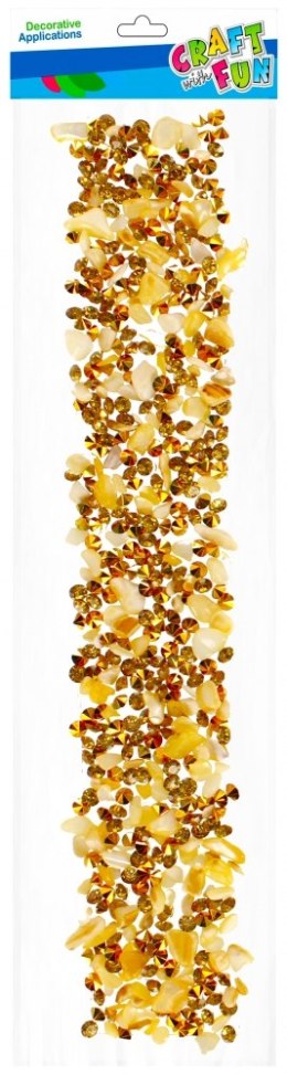 DECORATIVE CRYSTAL GOLD STONES CRAFT WITH FUN 501438 CRAFT WITH FUN