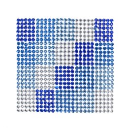 DECORATION SELF-ADHESIVE CRYSTALS 10X10 BLUE CRAFT WITH FUN 501430 CRAFT WITH FUN
