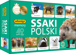 GAME MEMORY MAMMALS OF POLAND ADAMIGO 7752 ADAMIGO